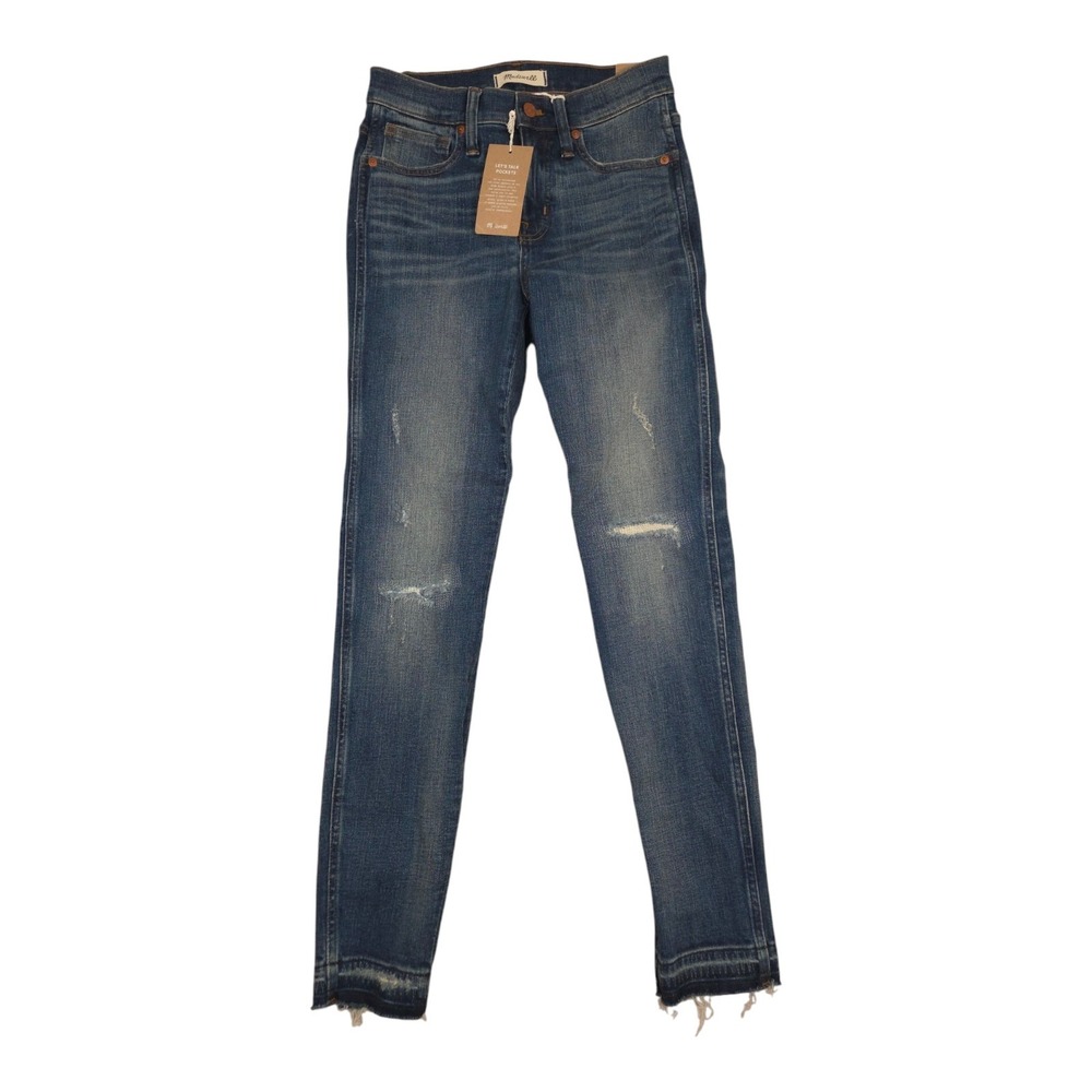 New Madewell 9" High Rise Skinny Denim Jeans 26 York Wash - Picture 2 of 10